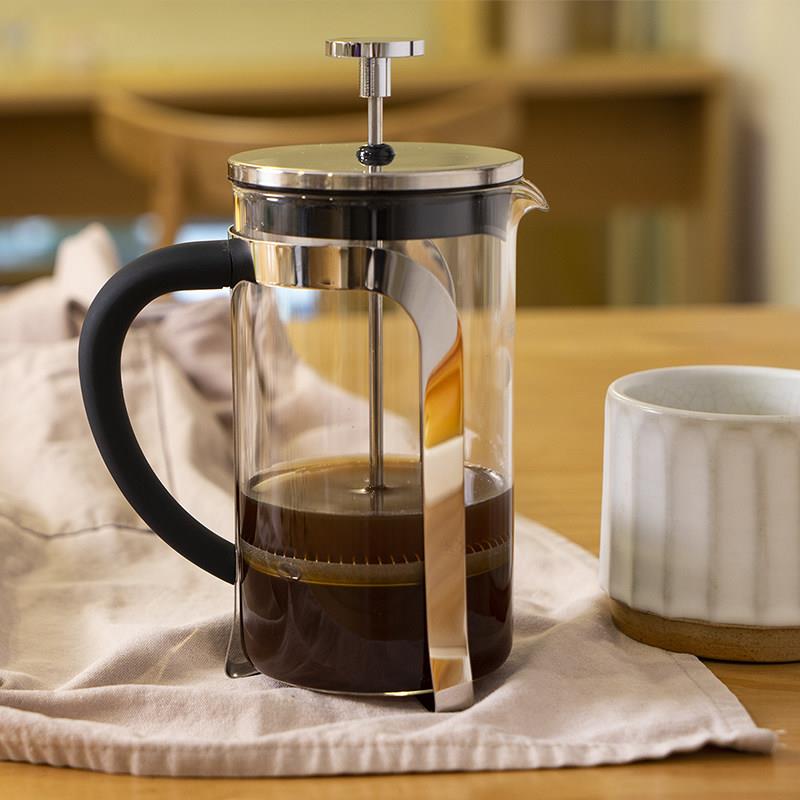 咖啡壶家用手冲法压壶玻璃过滤杯泡茶手压式法式冲茶器350ml600ml