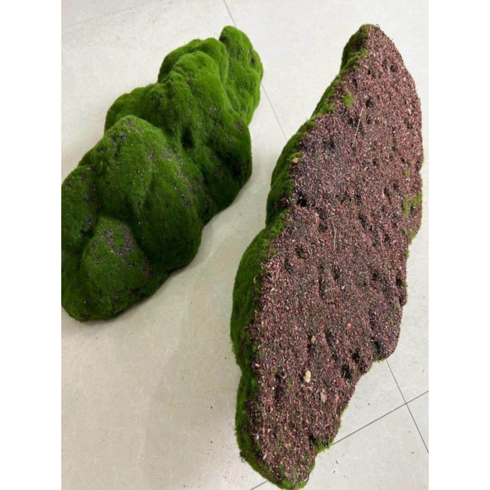 工艺装饰蜂群苔藓石绿色植物墙苔藓块插花材料门人造花