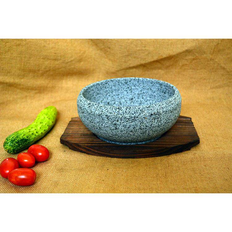 石锅鱼石锅拌饭锅拌饭酱 韩国料理韩式石碗砂锅 天然抗裂 送底座