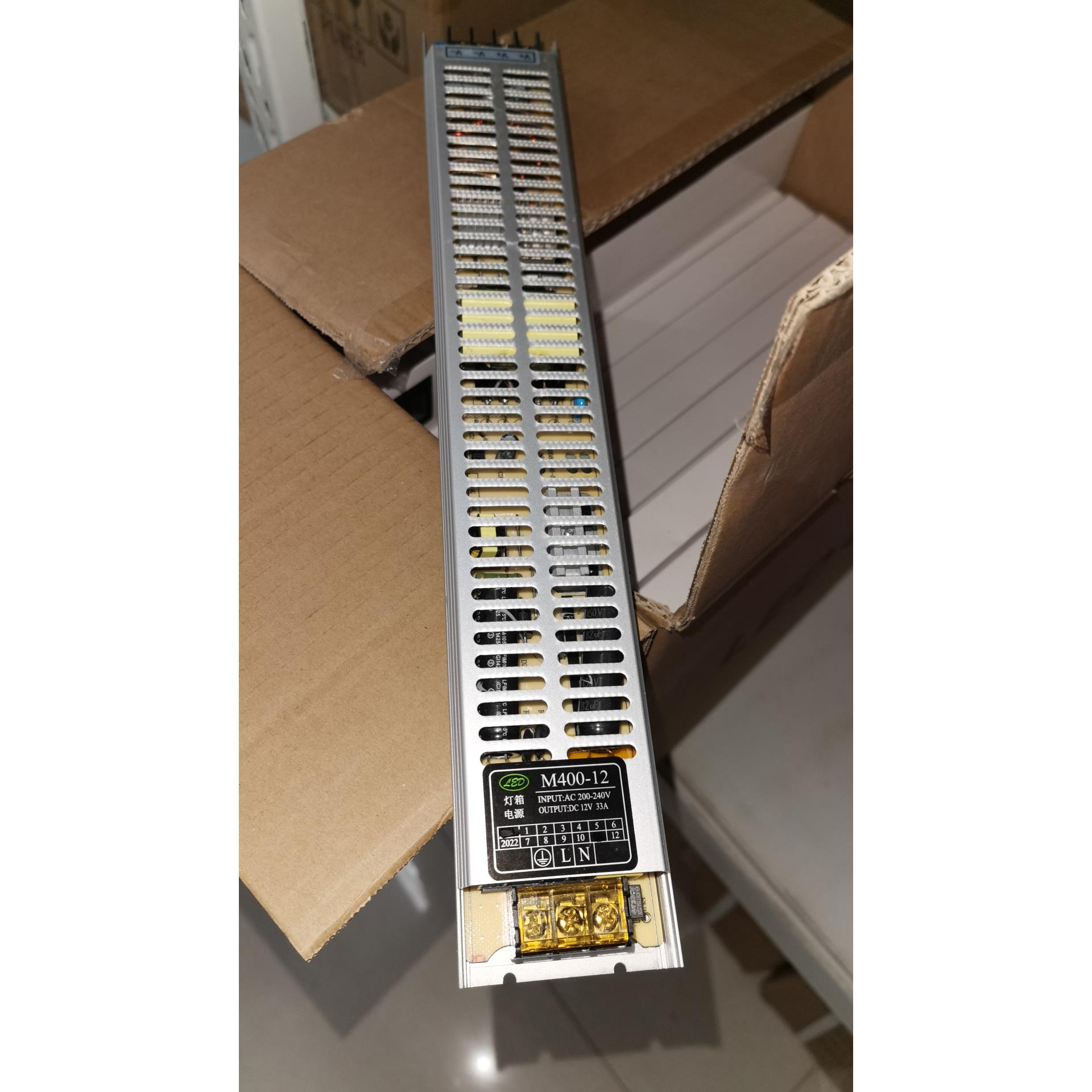 LED12v400w广告拉卡布超薄灯箱电源线条灯线槽灯驱动软膜天花静音