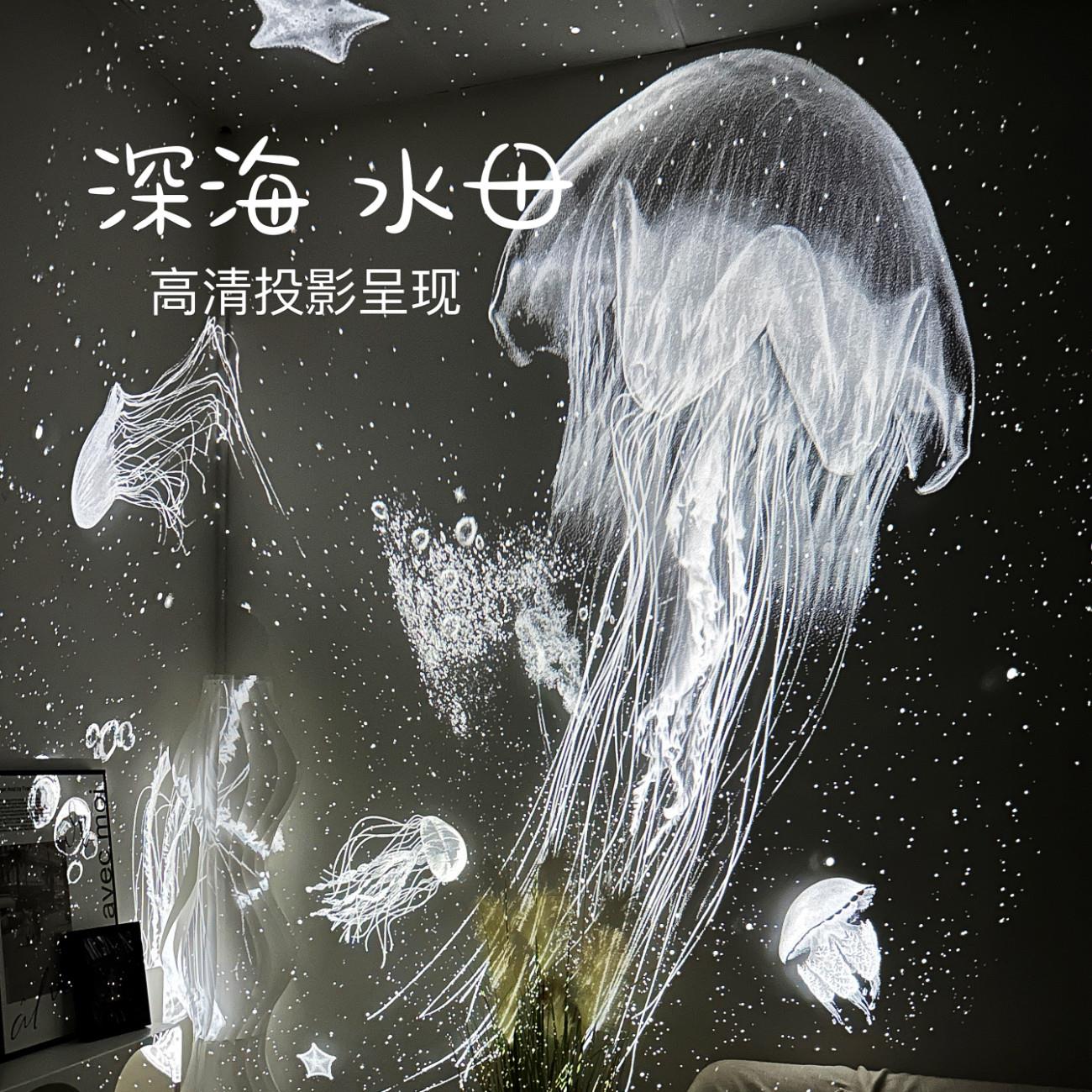 【大月亮】星空投影灯气氛灯卧室满天星投影伴睡小夜灯生日礼物