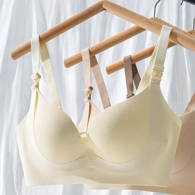 孕妇哺乳内衣聚拢防下垂产后喂奶专用母乳胸罩透气无钢圈