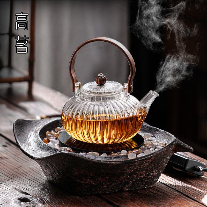 室内电围炉煮茶泥炉复古高端电陶炉套装家用煮茶壶玻璃耐高温茶炉,餐饮具,茶壶,淘宝优惠券,粉丝福利购,淘宝优惠卷