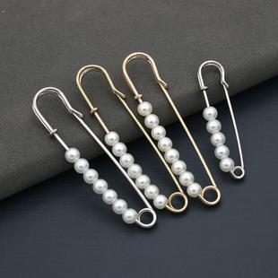 胸针防走光扣裤子收腰神器裙子收紧改小别针固定衣服珍珠衣领扣针