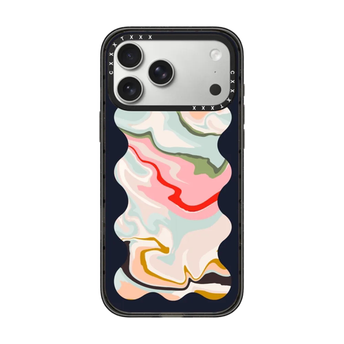 复古彩虹波浪手机壳17promax适用于苹果iphone16pro防摔15plus明星网红同款14pro个性Magsafe磁吸情侣保护套