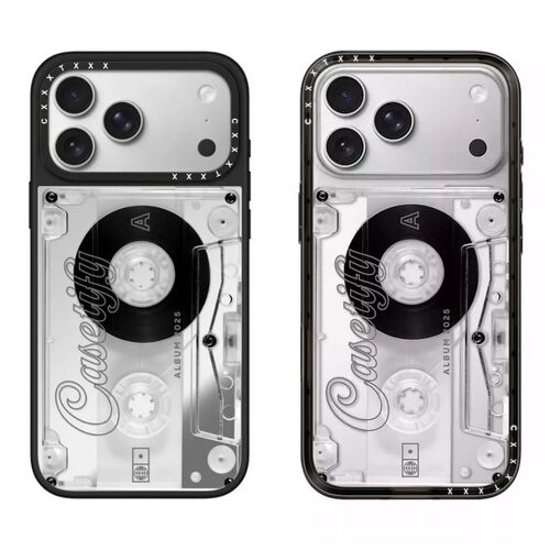 casyetifiy联名磁带时光适配苹果17ProMax银色手机壳适用iPhone16/15ProMax时尚14plus创意13防摔保护套12/11