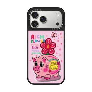 金钱小猪插画 Won猫猫17Promax适用于iPhone16Pro卡通动漫15苹果14plus粉钻海13Pro防摔12镜面手机壳 Kiera