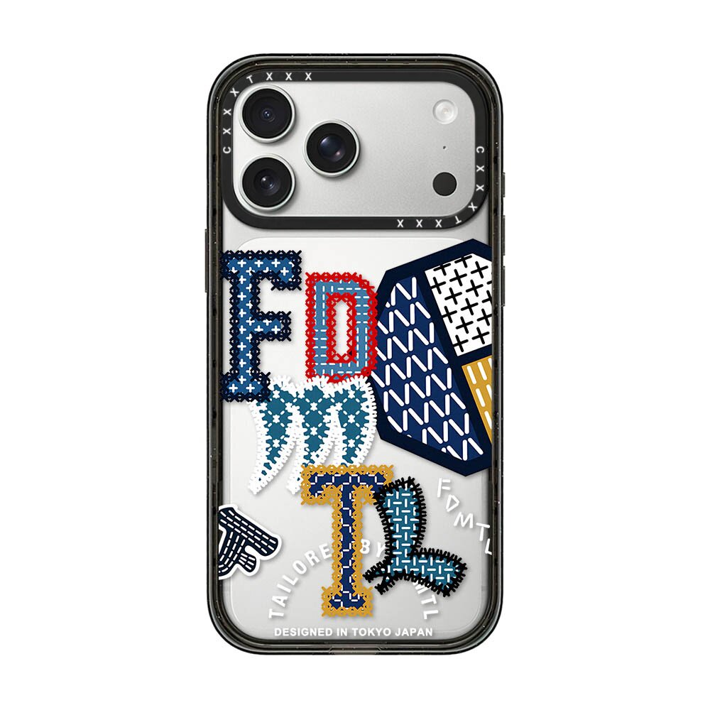潮牌拼接FDTL18Pro适用于iPhone17Promax苹果16/15Promax复古刺绣英文字母14个性创意13艺术保护套12pm手机壳