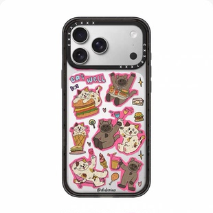 casyetifiy联名迪迪Miao猫猫可爱手机壳17promax适用苹果iphone16pro防摔15plus磁吸14pro夸夸群喵友13保护套