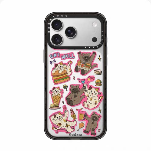 casyetifiy联名迪迪Miao猫猫可爱手机壳18/17promax适用苹果iphone16pro防摔15p磁吸14pro夸夸群喵友13保护套
