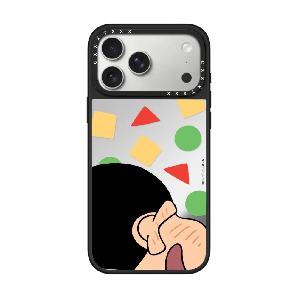 蜡笔小新可爱表情手机壳18Promax适用于iPhone17Promax镜面磁吸16plus小白可爱15pro卡通个性创意保护套