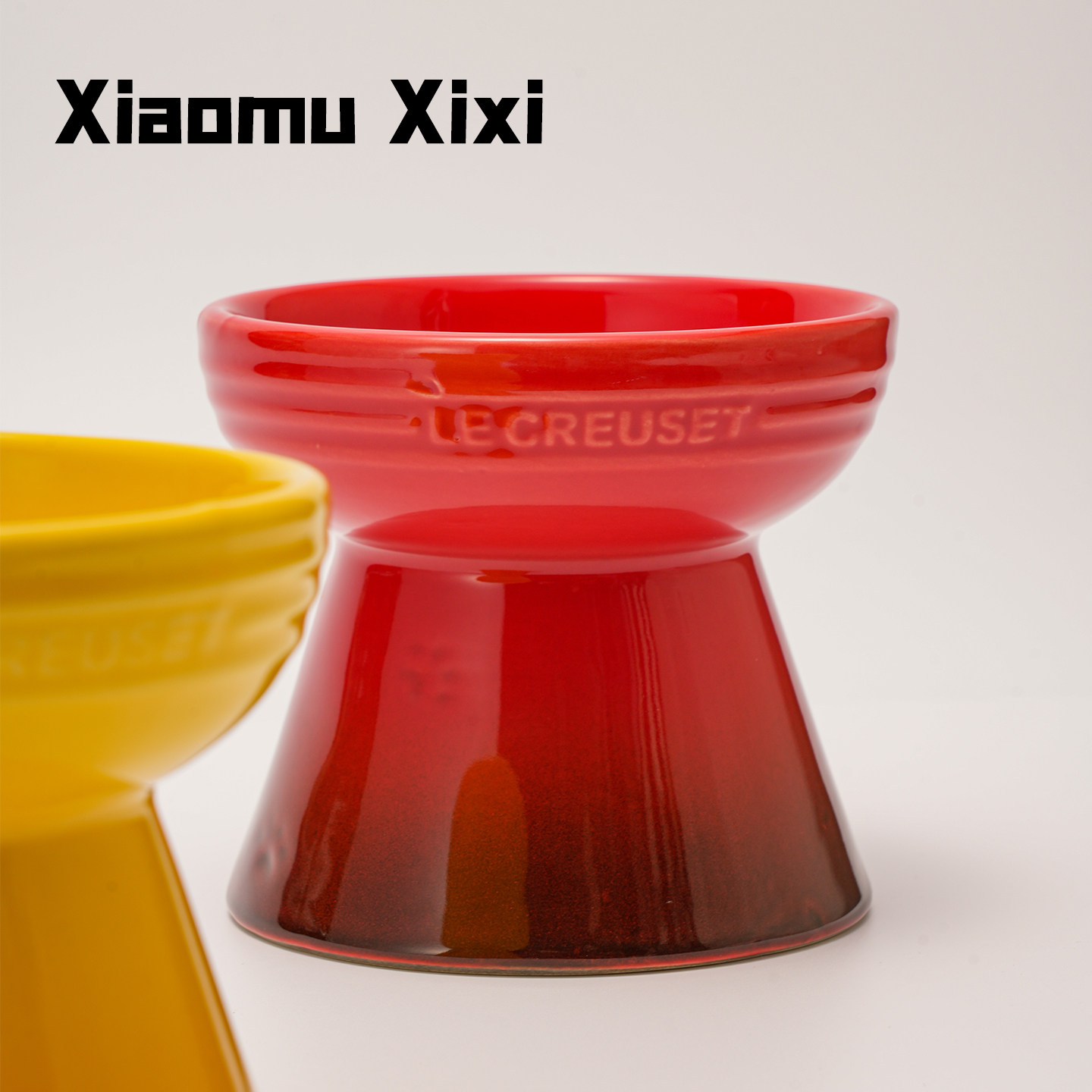 酷彩LECREUSET高脚平口陶瓷碗护颈增高大口径中型猫狗碗粮水通用,宠物/宠物食品及用品,猫狗碗/慢食碗,淘宝优惠券,粉丝福利购,淘宝优惠卷