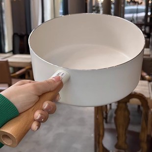 大尺寸奶锅加深大号煮面锅不粘锅单柄汤锅家用电磁炉专用甜品锅24