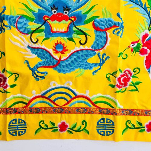 桌围道家用品 万法宗坛盘龙桌围1米道士桌布裙布龙门一米桌围绣花