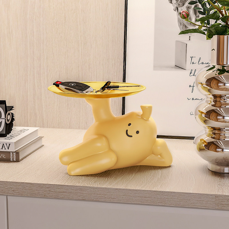 抱抱梨创意钥匙收纳摆件客厅进门口鞋柜装饰品入户玄关桌面置物架,家居饰品,装饰摆件,淘宝优惠券,粉丝福利购,淘宝优惠卷