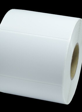 艾利铜版纸不干胶标签80*50mm单排横版铜板条码打印贴纸8x5cm定制