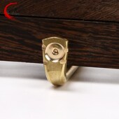 纯铜中式 古典画框挂钩挂匾勾匾托铜挂钩铜钉圆画框十字绣黄铜挂钩