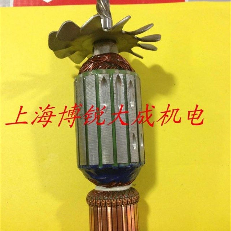 上海锐奇电动工具型材切割机原装配件7214 转子355 钢材机