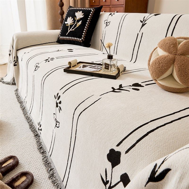 复古沙发盖布一整张全盖巾中古风防滑沙发毯2025新款沙发坐垫套罩,居家布艺,沙发套,淘宝优惠券,粉丝福利购,淘宝优惠卷
