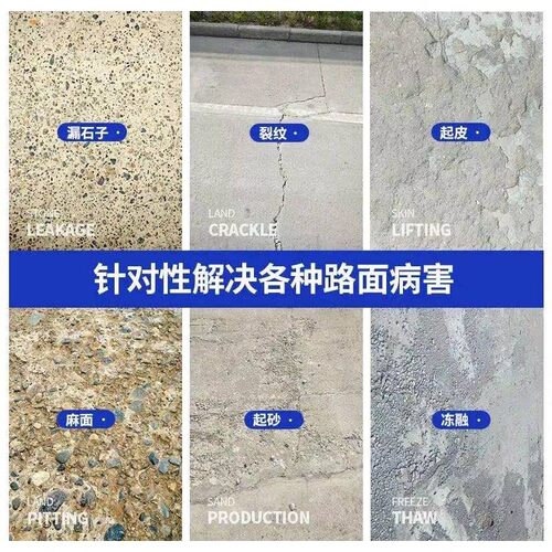 高强度水泥混凝土地面快速修补料路面起沙裂缝修复剂道路抗裂砂浆