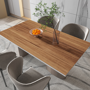 仿木纹皮革桌布防水防油防烫免洗桌垫餐桌垫原木色茶几垫书桌垫子