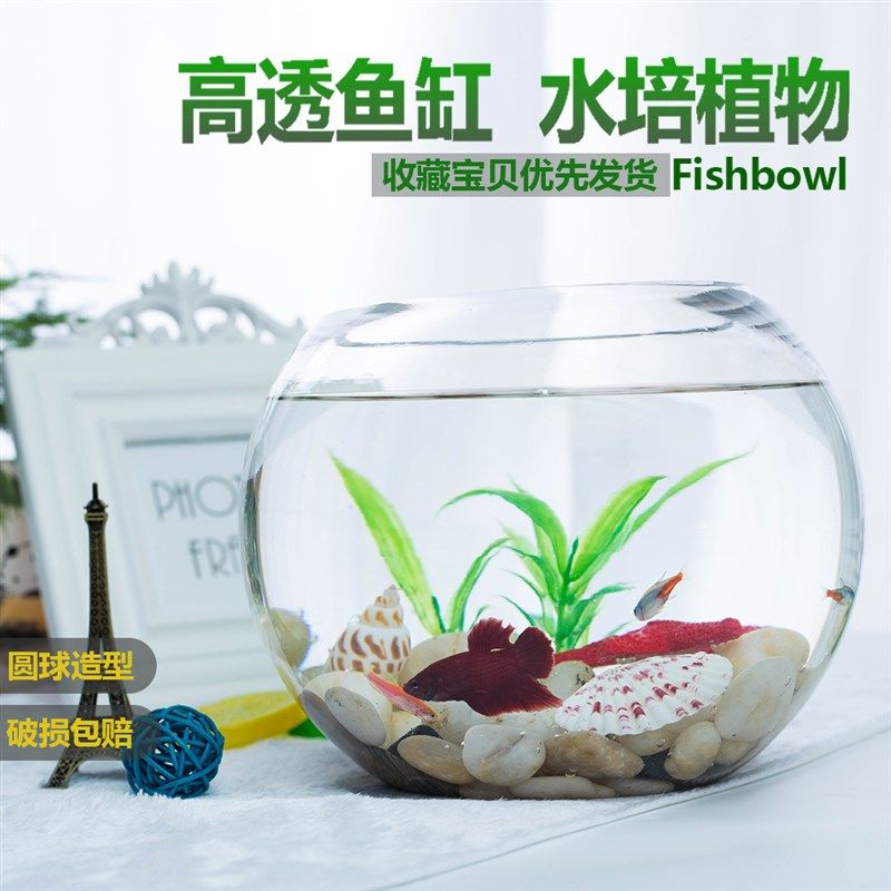 鱼缸玻璃水族办公桌面小透明圆形鱼缸乌龟缸水培玻璃瓶造景金鱼缸,宠物/宠物食品及用品,桌面缸,淘宝优惠券,粉丝福利购,淘宝优惠卷