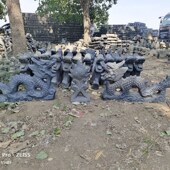 仿古新款 配件陶瓷龙跑兽二龙戏珠青瓦龙琉璃瓦龙双龙戏珠屋顶宝顶