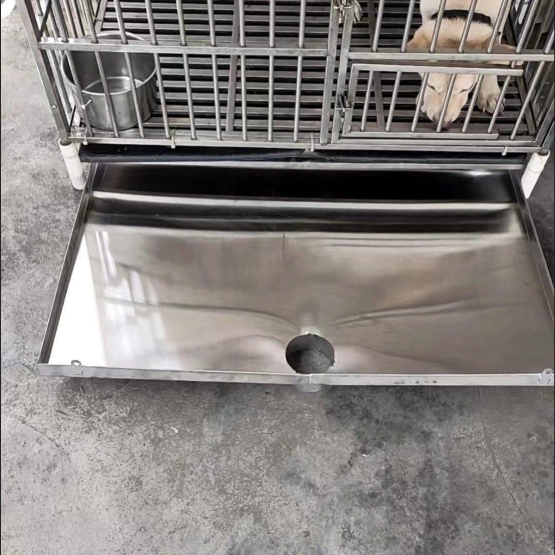 猛犬中大宠物犬拆卸笼漏粪板做专用漏斗狗厕所不锈钢下水漏粪托盘