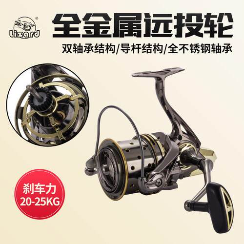 Cemreo龙锚鱼轮防海水全金属远投轮不锈钢轴承海钓轮海竿渔轮卷线