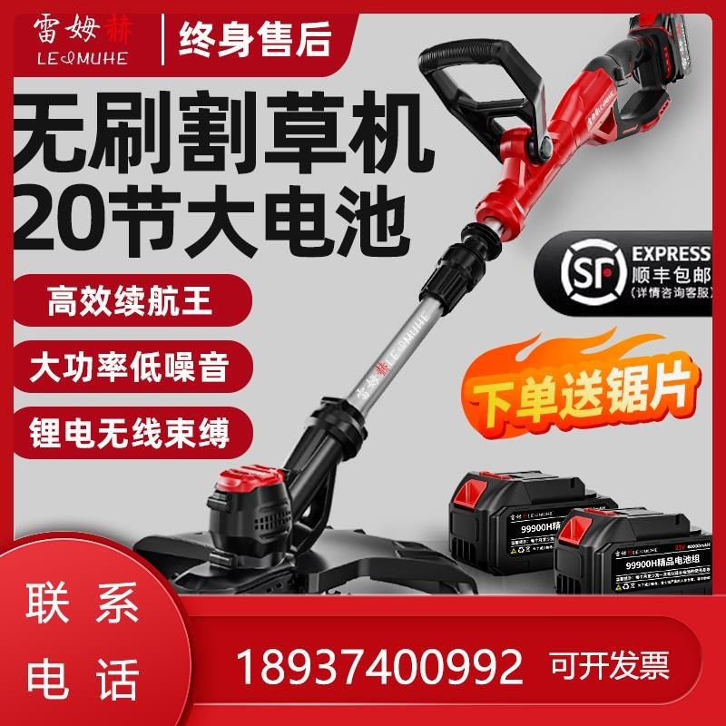 充电式电动大功率锂小型家用割草机收割除草机新款割灌机农用打草,鲜花速递/花卉仿真/绿植园艺,割草机/草坪机,淘宝优惠券,粉丝福利购,淘宝优惠卷