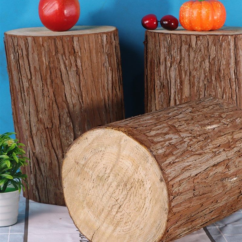 杉木桩实木圆凳原木树木桩摆件根雕凳子木墩子换鞋凳客厅木头茶几,住宅家具,根雕凳子,淘宝优惠券,粉丝福利购,淘宝优惠卷