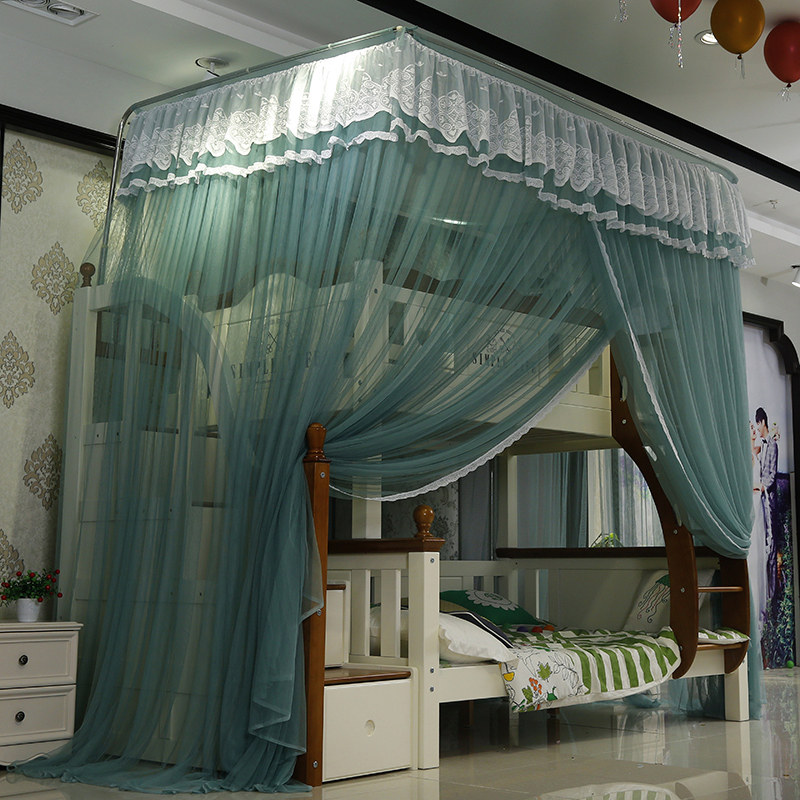 儿童双层子母床蚊帐1.5m上下床梯形书柜款高低床u型伸缩1.2米1.35,床上用品,蚊帐,淘宝优惠券,粉丝福利购,淘宝优惠卷