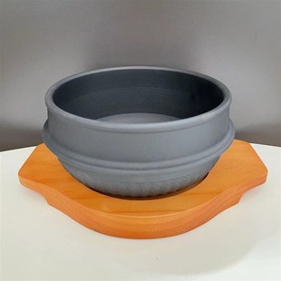 韩式铸铁拌饭碗酱汤碗电磁炉燃气通用韩国料理砂锅石锅无涂层铸铁