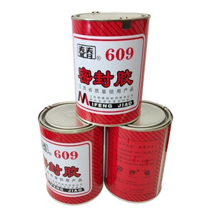 泰春609密封胶耐酸碱机械免垫片平面法兰管道丝口胶水825毫升 罐装