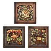 特惠泰国木雕画鸡蛋花实木小挂件东南亚走廊餐厅背景带框装 饰挂饰