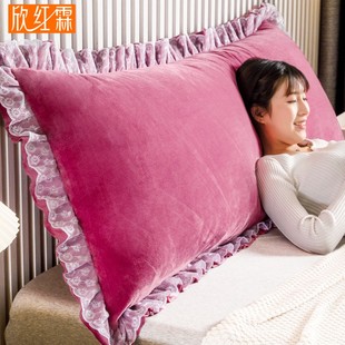 我爱的红色 双人长枕头床头靠枕1米8靠垫床上大靠背沙发抱枕软包