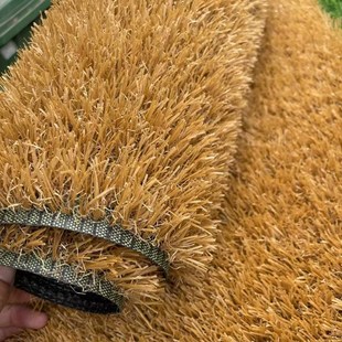 仿真枯茅草农家乐庭院室内软装人造稻草地毯塑料麦穗色地面装饰草