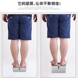 送锁加厚不锈钢钱箱贴士箱储钱箱开口储蓄箱盒罐捐款箱 带投币口