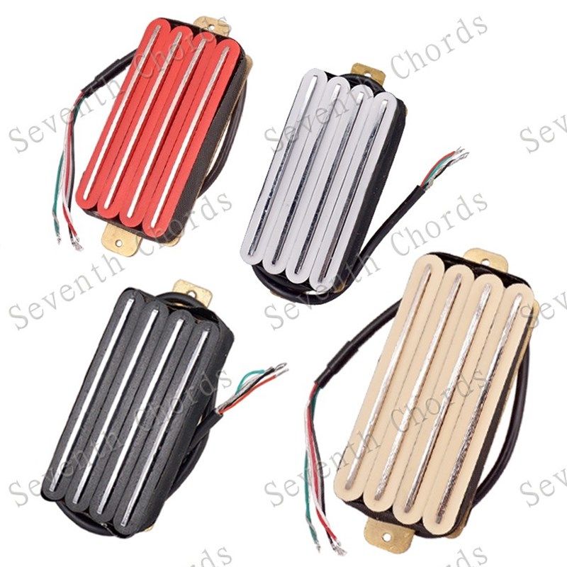 四轨电吉他双线圈拾音器 4轨双联拾音器 四心线 可切单效果