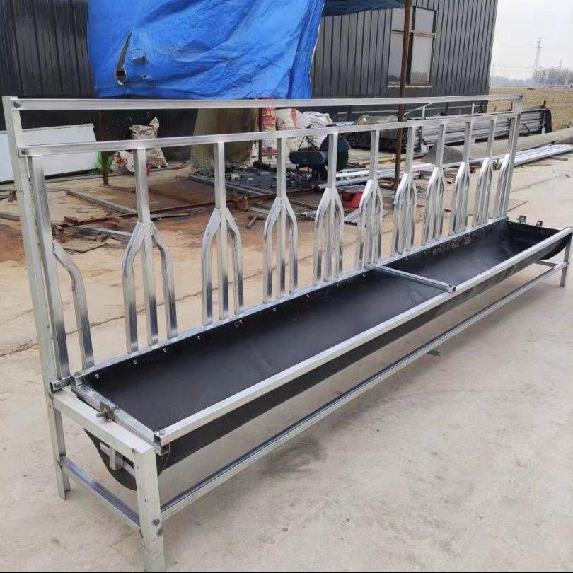 翻转羊槽旋转定位羊颈夹羊槽子全套吃草吃料羊槽羊食槽全新输养殖