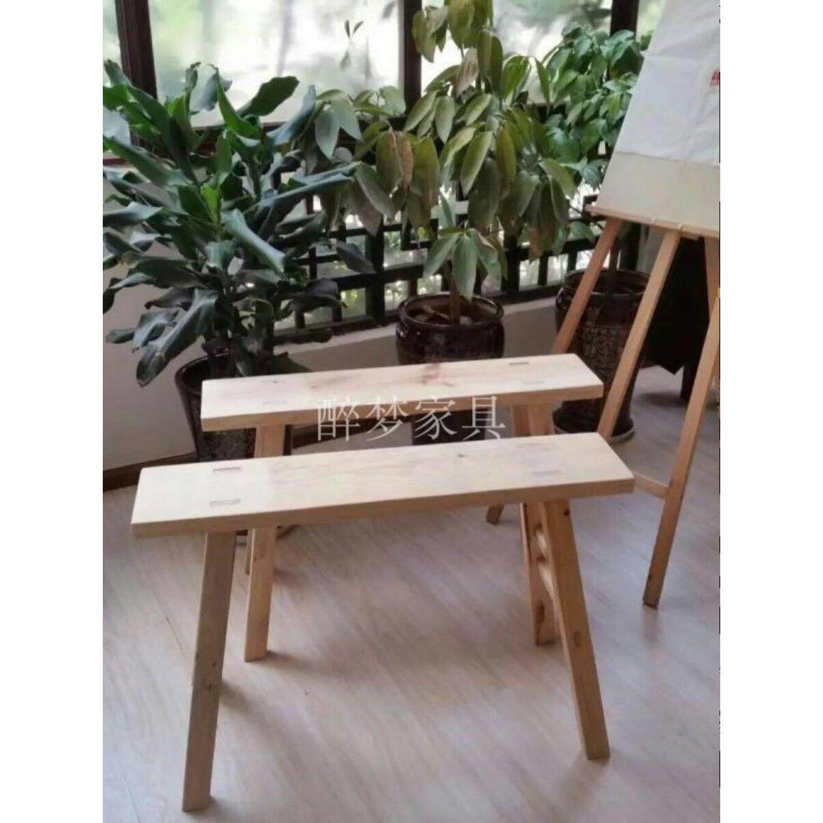 实木板凳樟木大板凳学生练习凳工厂家庭餐桌火锅烧烤高马凳