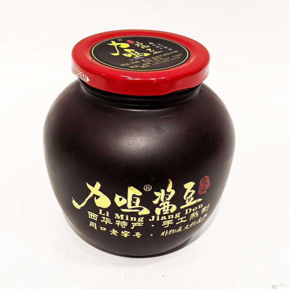 力鸣酱豆450g酱豆子黄豆豆瓣酱夹馍拌饭咸菜 河南周口特产