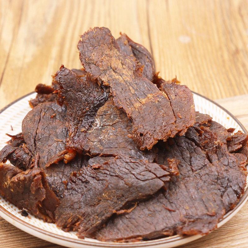 五香牛肉干 400g大包装 正宗湖岭黄牛肉干温州特产办公室零食包邮