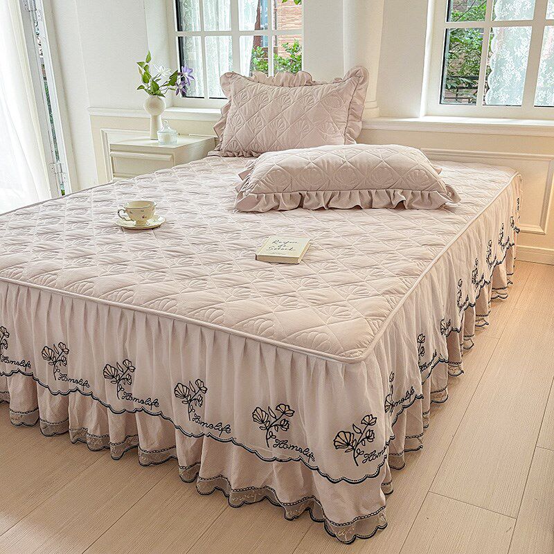 公主风床笠款床裙三件套床套床罩床垫保护罩可拆卸床围裙四季通用,床上用品,床裙,淘宝优惠券,粉丝福利购,淘宝优惠卷