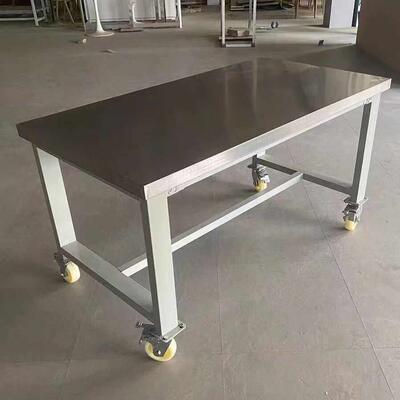 重型钳工操作桌不锈钢推车带轮移动中转车汽车引擎维修台