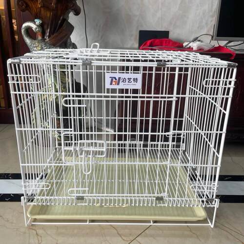 【泊艺特纳米圆线狗笼】大中小型犬室内加粗宠物笼家用狗笼折叠笼