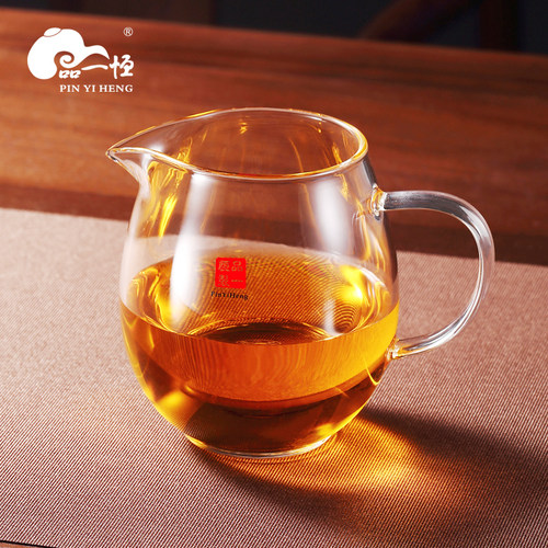 品一恒茶具玻璃公道杯加厚公杯大号茶海功夫茶具零配件耐热分茶器