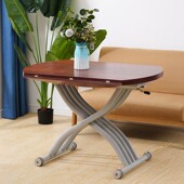 小户型客厅餐厅多功能折叠升降茶几餐桌两用木质整装 餐台饭桌茶台