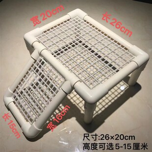 疯狂的龟 周转箱晒背台 乌龟缸爬台水陆缸造景PVC材料手工晒台diy