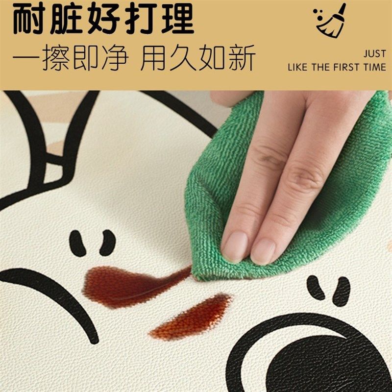 可爱卡通方形可裁剪玄关进门pvc脚垫可擦免洗皮革地垫入户门地垫,居家布艺,家用脚垫,淘宝优惠券,粉丝福利购,淘宝优惠卷